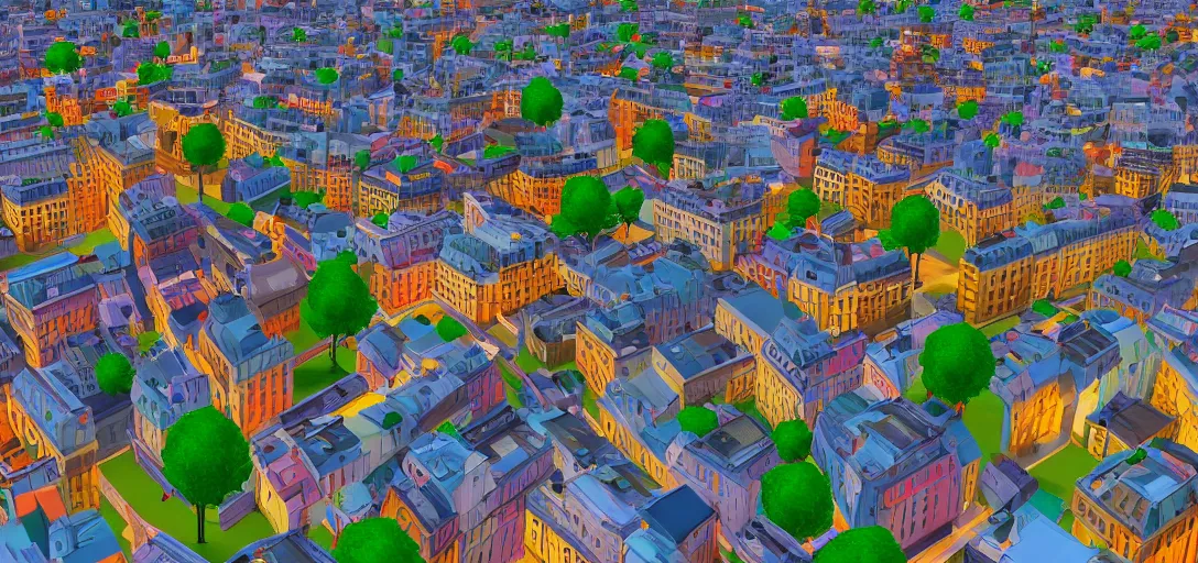 Prompt: low poly paris, vibrant colors, 8 k photorealistic, hd, high details, trending on artstation