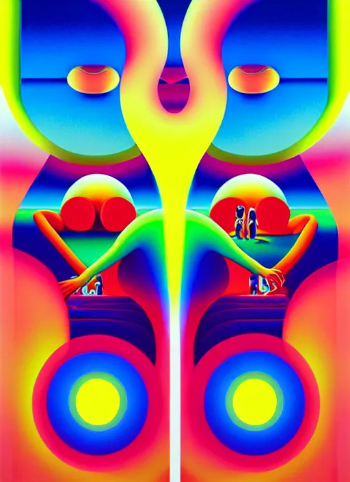 Image similar to two souls by shusei nagaoka, kaws, david rudnick, airbrush on canvas, pastell colours, cell shaded, 8 k