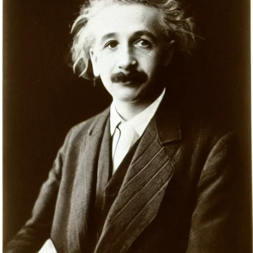 Image similar to portrait of Young Albert Einstein, in 1905
