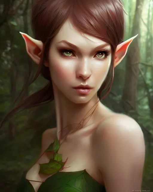 Image similar to character concept art of a forest elf, key visual, realistic shaded perfect face, fine details by stanley artgerm lau, wlop, rossdraws, james jean, andrei riabovitchev, marc simonetti, and sakimichan, trending on artstation