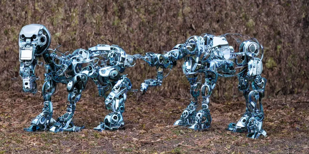 Image similar to photo of cybermorphic robotic animal