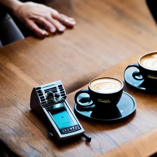 Image similar to fellow stagg ekg, and a kalita wave, on a coffee table, product photography, ad campaign