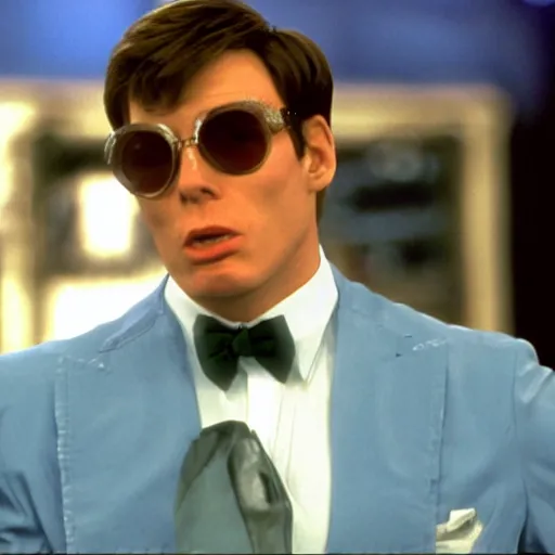 Image similar to Live Action Still of Jerma985 in Austin Powers, real life, hyperrealistic, ultra realistic, realistic, highly detailed, epic, HD quality, 8k resolution, body and headshot, film still