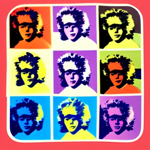 Image similar to cute warhol sticker