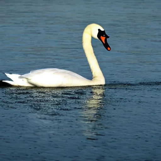 Image similar to a swan with blue feather, photo in national geographic