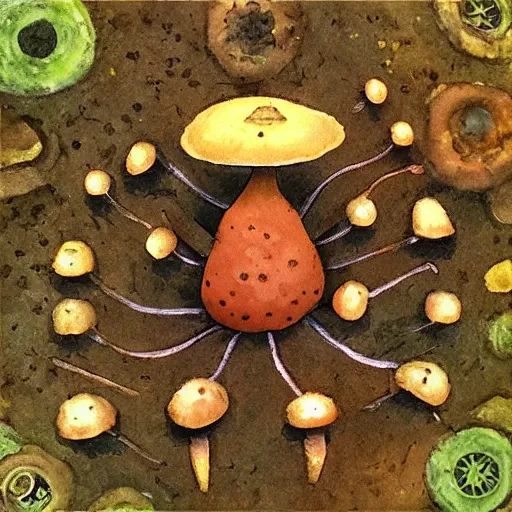 Image similar to a fungus king
