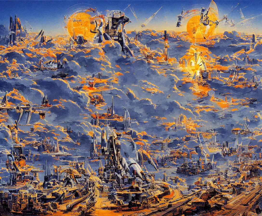 Prompt: Utopia, by Robert McCall