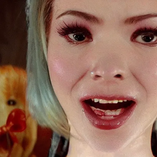 Image similar to film still of belle delphine in a movie directed by quintin tarantino