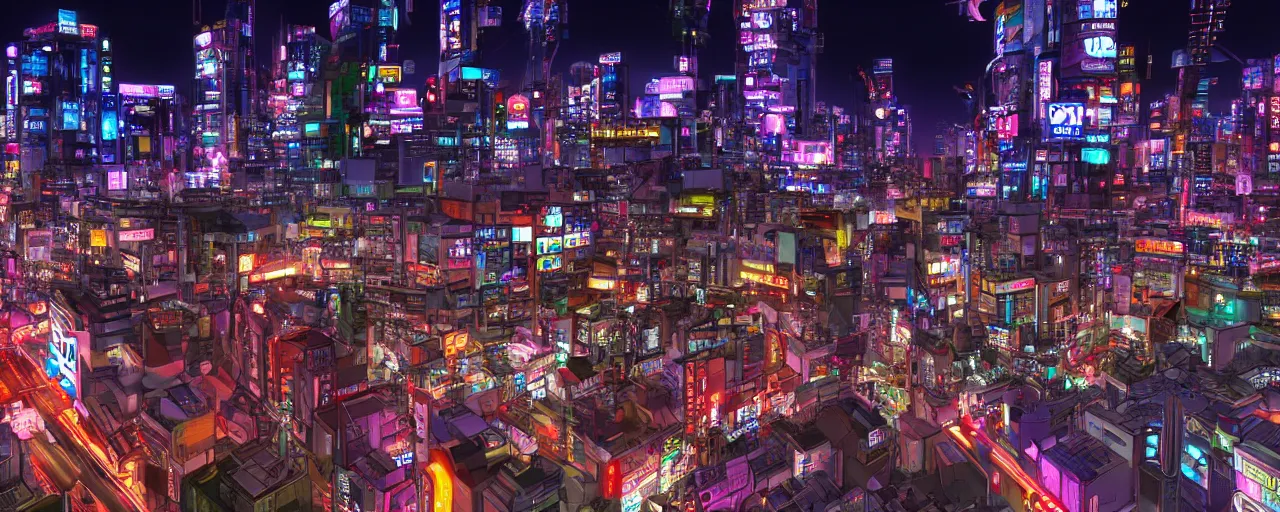 Image similar to neo tokyo town, night, HD, 4K.