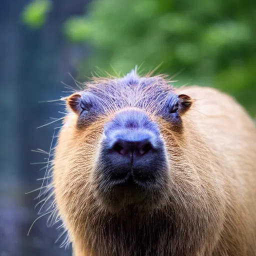 Prompt: a photo of a capybara, ultra high, 8 k, nature lighting.