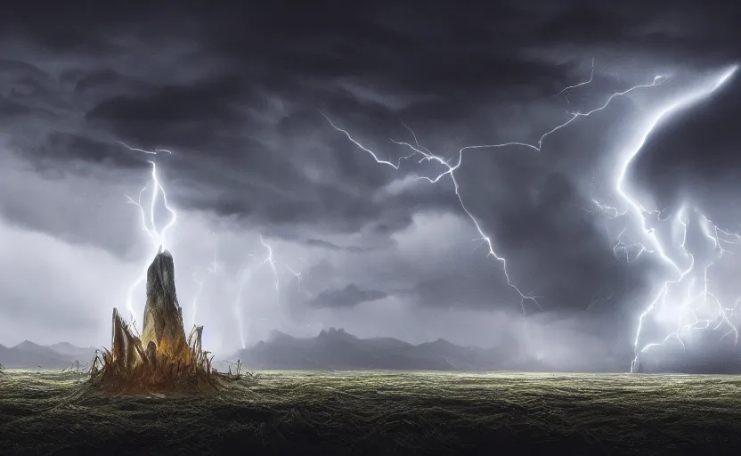 Prompt: A tornado made of cash and Ethereum, crypto, magical, landscape art, concept art, intense, 4k UHD