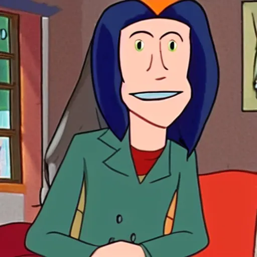 Image similar to tommy wiseau as a character in hey arnold