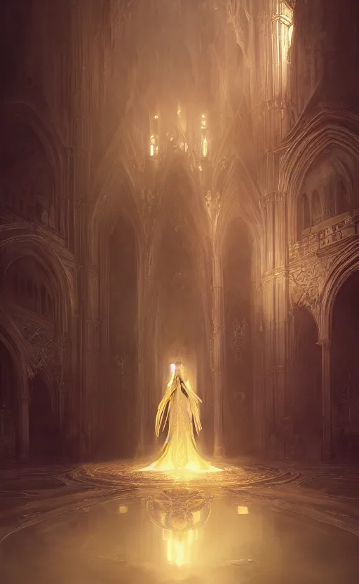 Image similar to Alchemy Imperial Princess knight gothic girl, volumetric lighting, digital painting, highly detailed, artstation, sharp focus, illustration, concept art, ruan jia, steve mccurry, amazing composition, fractal flame, gothic arch frame