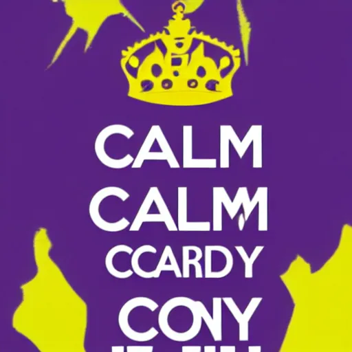 Prompt: keep calm and carry on