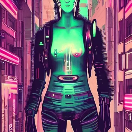 Image similar to cyberpunk cat