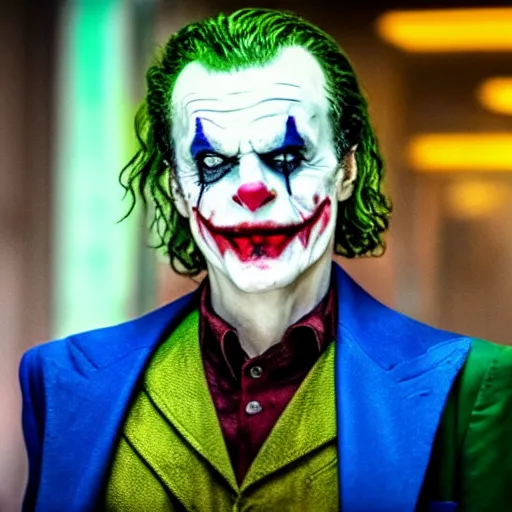 Image similar to film still of Jack Nicolson as joker in the new Joker movie