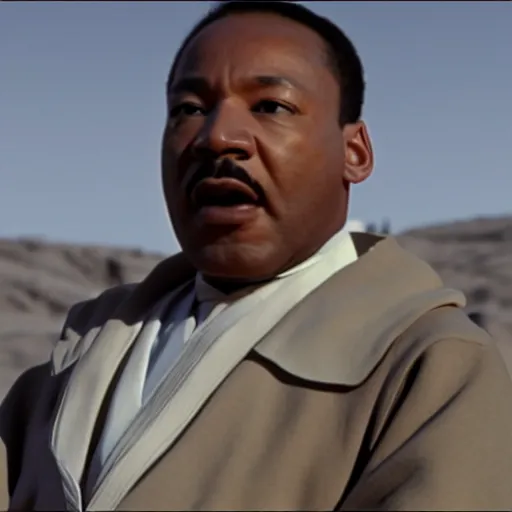 Image similar to martin luther king as mace windu in star wars, 8k resolution, full HD, cinematic lighting, award winning, anatomically correct