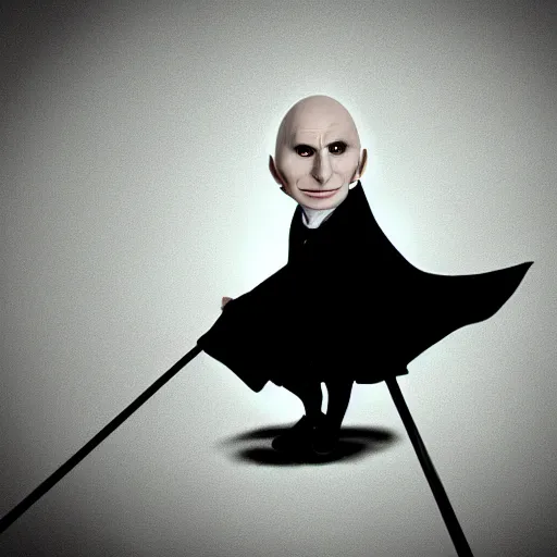 Prompt: voldemort wearing a skirt