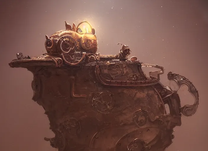 Image similar to ashigaru steampunk mouse, hard focus, art station, by jessica rossier and hr giger, cinematic