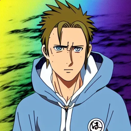 Image similar to Ryan Gosling in Naruto Shippuden anime style