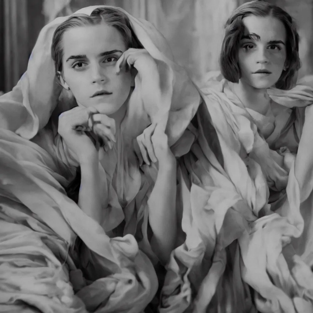 Image similar to closeup!!! centre frame Emma Watson long hair flowing robes baroque room cinematic lighting stanley kubrick barry lyndon Cecil Beaton, Lee Miller, Irving Penn, David Bailey, Corinne Day, Patrick Demarchelier 4k canon 5d mk4