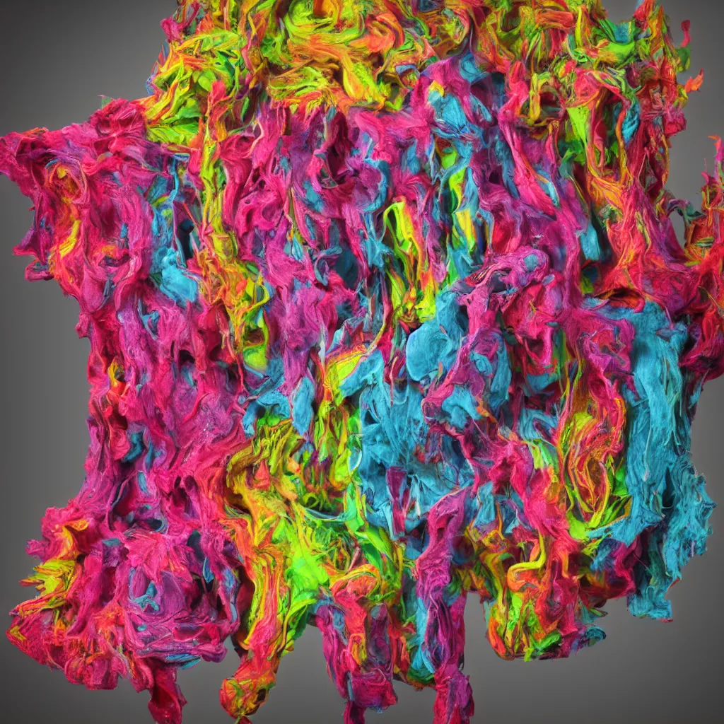 Image similar to painful pleasures by lynda benglis, octane render, colorful, 4 k, 8 k