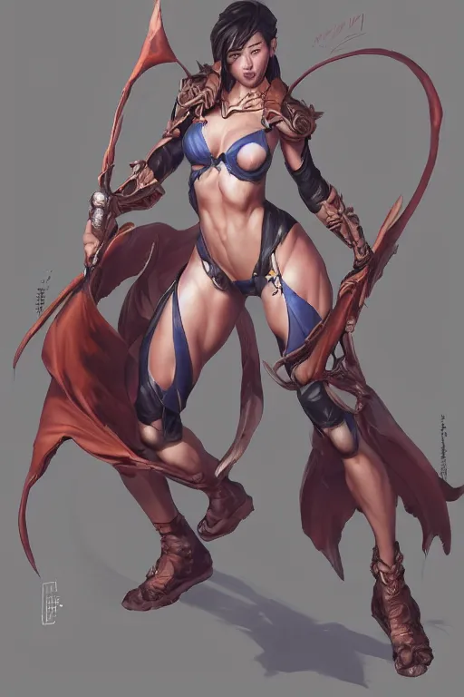 Prompt: a Hyung tae Kim concept art of female character on a render by the artist Hyung tae Kim , Jiyun Chae, Joe Madureira, trending on Artstation Hyung tae Kim, artbook, Stanley Artgerm Lau, WLOP, Rossdraws