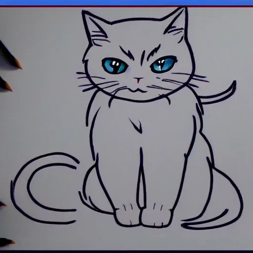 How to Draw an Anime Cat  Easy Step by Step Tutorial