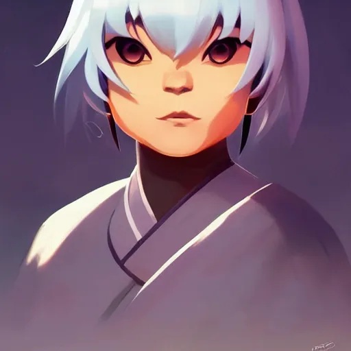 Image similar to face icon stylized minimalist inuyasha, loftis, cory behance hd by jesper ejsing, by rhads, makoto shinkai and lois van baarle, ilya kuvshinov, rossdraws global illumination