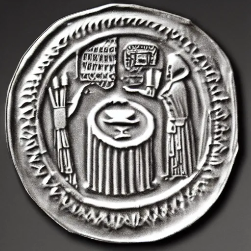 Image similar to coin design for the holy grail