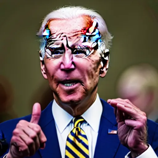 Prompt: Joe Biden in a episode of fell house