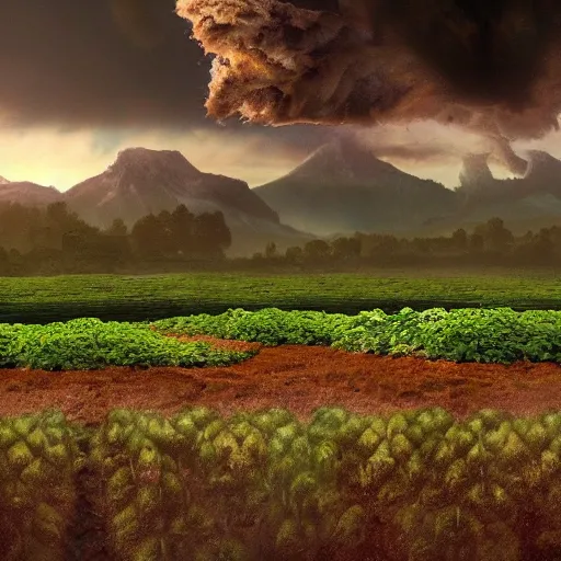 Image similar to potato heaven, beautiful matte painting, amazing, stunning