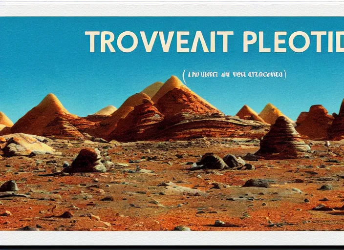 Prompt: travel postcard for another planet