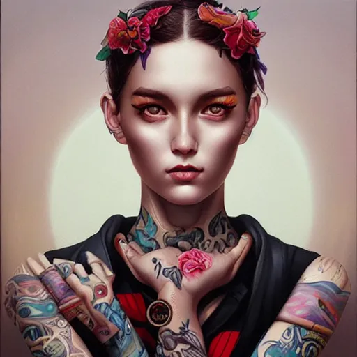 Image similar to Lofi portrait by Tristan Eaton Stanley Artgerm and Tom Bagshaw