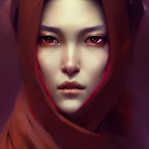 Image similar to beautiful women with oriental faces, character portrait, sharp, digital matte painting, by greg rutkowski, trending on artstation