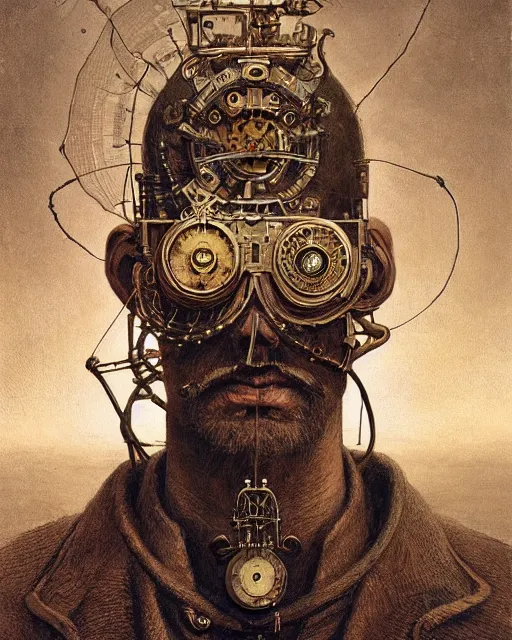 Image similar to epic portrait of victorian man scientist, steampunk, highly detailed, intricate details, symmetry, golden ratio, illustration, realistic, 8 k, high sharpness, by beksinski and rutkowski and stalenhag