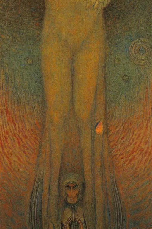 Image similar to strange deity, mikalojus konstantinas ciurlionis