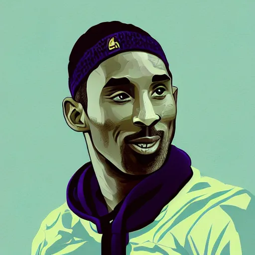 Image similar to profile picture of kobe bryant, drip, stylish, by sachin teng