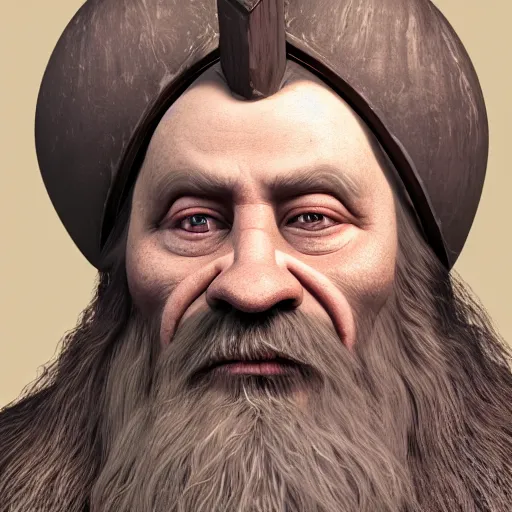 Prompt: realistic portrait of a dwarf cleric, high detail, 8 k, octane render, dark fantasy