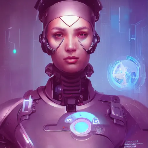 Image similar to portrait of a beautiful cybernetic cop, cyberpunk concept art by pete mohrbacher and artgerm and wlop and greg rutkowski and josan gonzales, digital art, highly detailed, intricate, sci-fi, sharp focus, Trending on Artstation HQ, deviantart, unreal engine 5, 4K UHD image