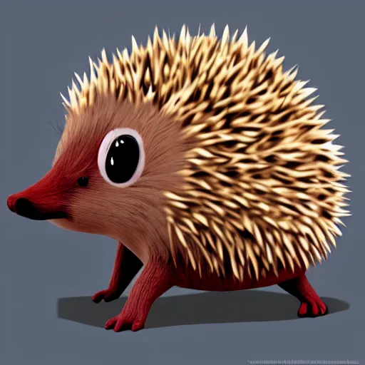 Prompt: cute hedgehog in the style of goro fujita