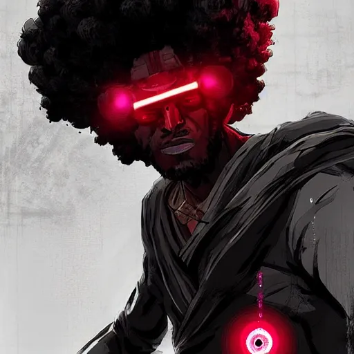 Afro - Characters & Art - Afro Samurai  Samurai art, Afro samurai, Samurai  artwork