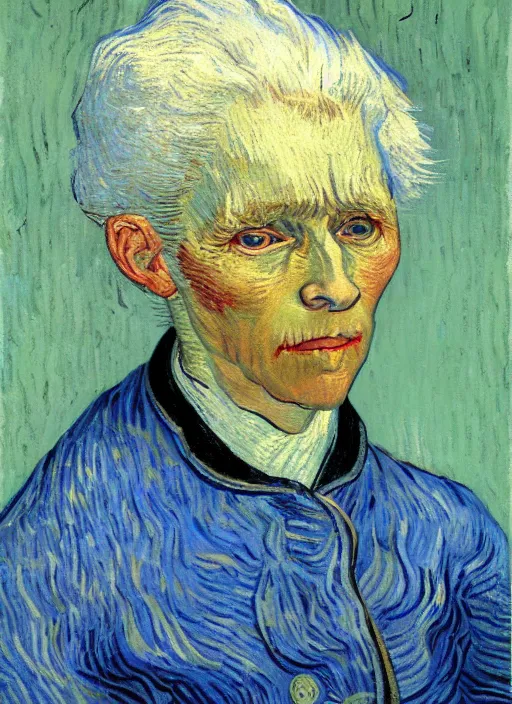 Prompt: portrait of a tired old woman with white hair by van gogh, detailed face, symmetrical painting, beautiful expressionist oil painting masterpiece, 8 k resolution, smooth, sharp focus, pastel color palette, trending on artstation