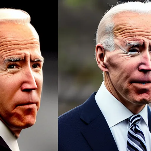 Prompt: man with giant nose that looks like joe biden