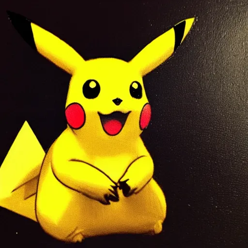 Image similar to close up of pikachu wearing latex, cinematographic shot, by daniel f. gerhartz