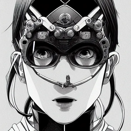 Image similar to by kyoto animation, techwear occultist, chaos magick, leviathan cross, androgynous, beautiful, detailed symmetrical close up portrait looking like ryan reynolds, intricate complexity, in the style of artgerm and ilya kuvshinov, cel shaded