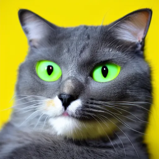 Prompt: a cat with a perfect chroma green background