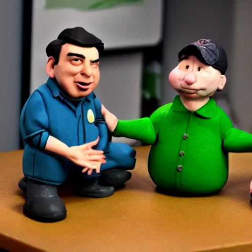 Image similar to rich evans, claymation, stop motion