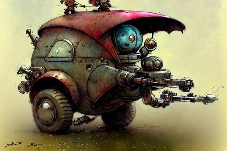 Image similar to adventurer ( ( ( ( ( 1 9 5 0 s retro future robot android fat rat wagon. muted colors. ) ) ) ) ) by jean baptiste monge!!!!!!!!!!!!!!!!!!!!!!!!! chrome red