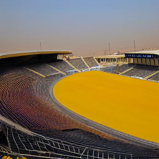 Prompt: erbil yellow stadium